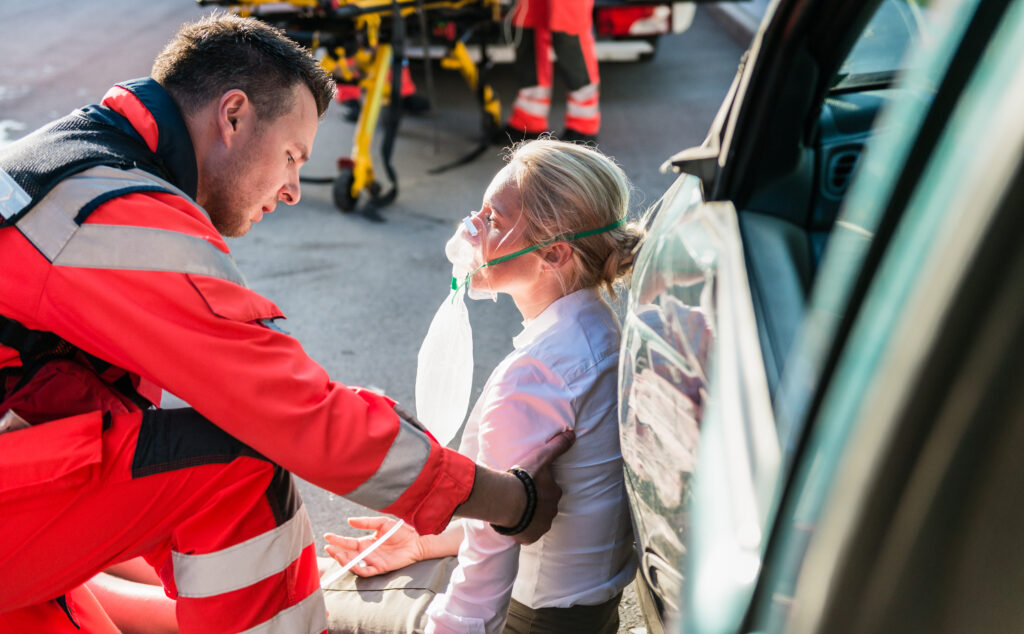 person injured after car accident